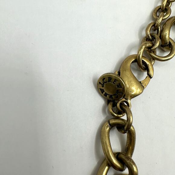 J Crew Necklace  Aztec Enameled Lucite Pink Blue Cream Bib Statement - Picture 4 of 8